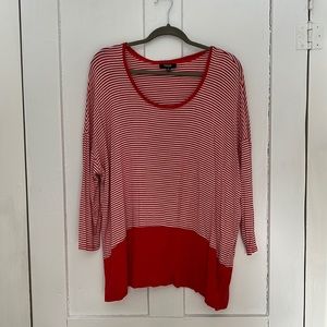 Premise Studio XL Red Striped Top